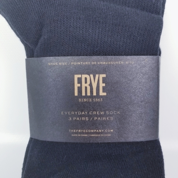 Frye Other - Frye 3 Pack Every Day Crew Socks Durable